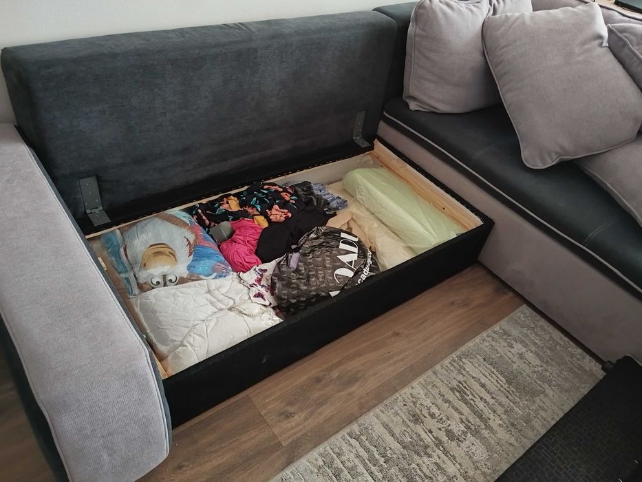 Десен Ъглов Диван с функция сън