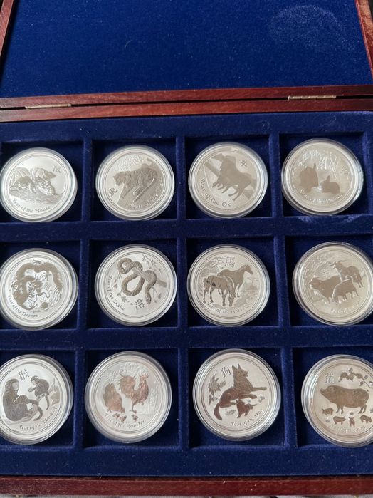 Лунар 2 цяла колекция сребърни монети