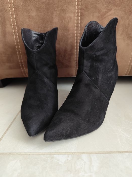 Ghete dama toc cui, piele, 39