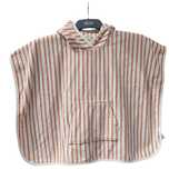 Poncho 5-6 ani Liewood, halat 110-116, bumbac organic, fete, dungi