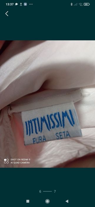 CAPOT damă,din pură mătase naturală.De la INTIMISSIMI NOU