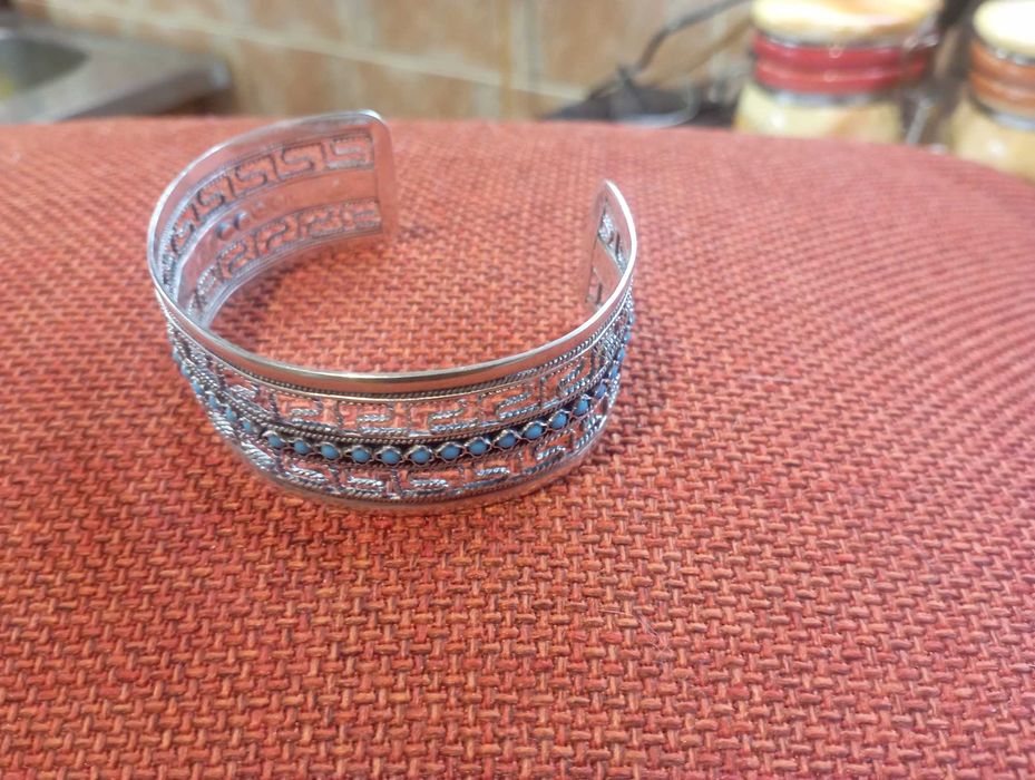 Родирана сребърна гривна 26,6 грама