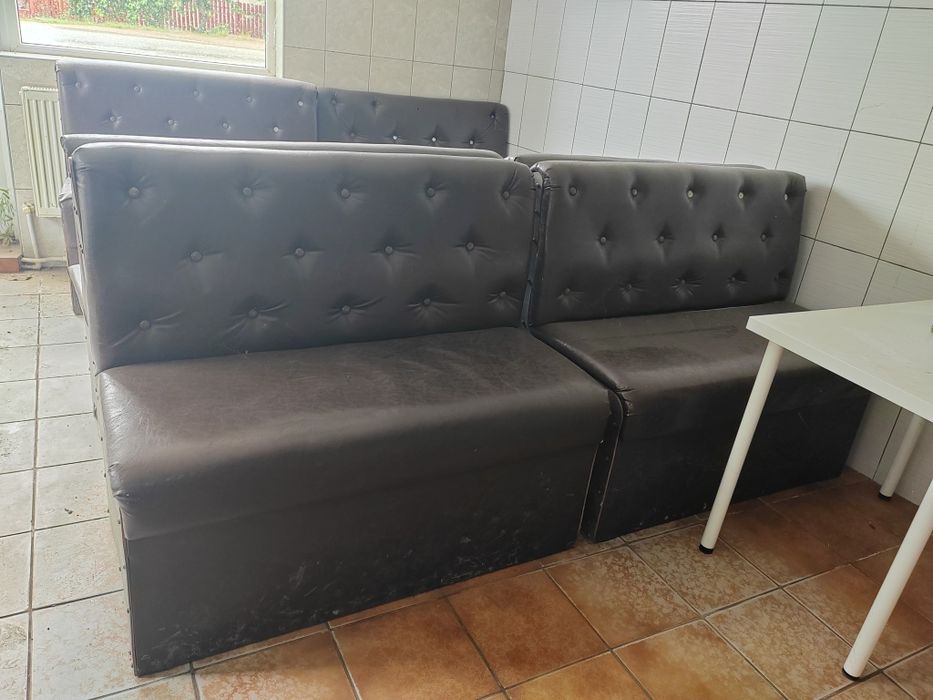 Canapele din piele pentru bar cafenea
