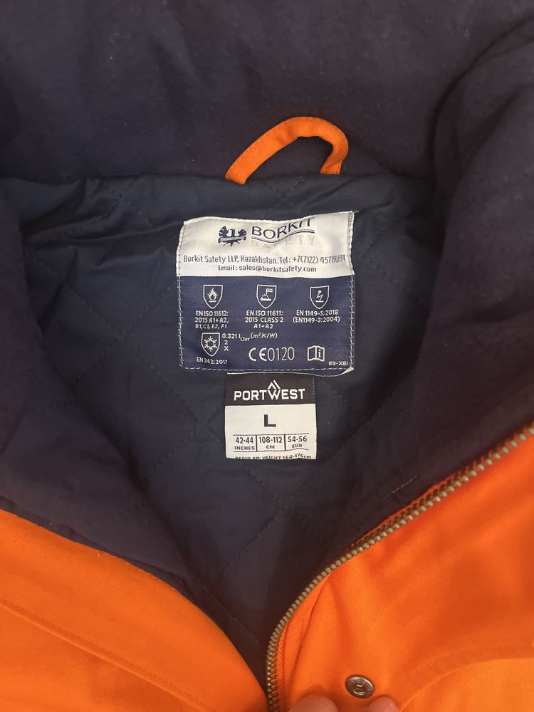 Зимняя Спецкуртка BORKIT Safety (Portwest), абсолютно новая, размер L