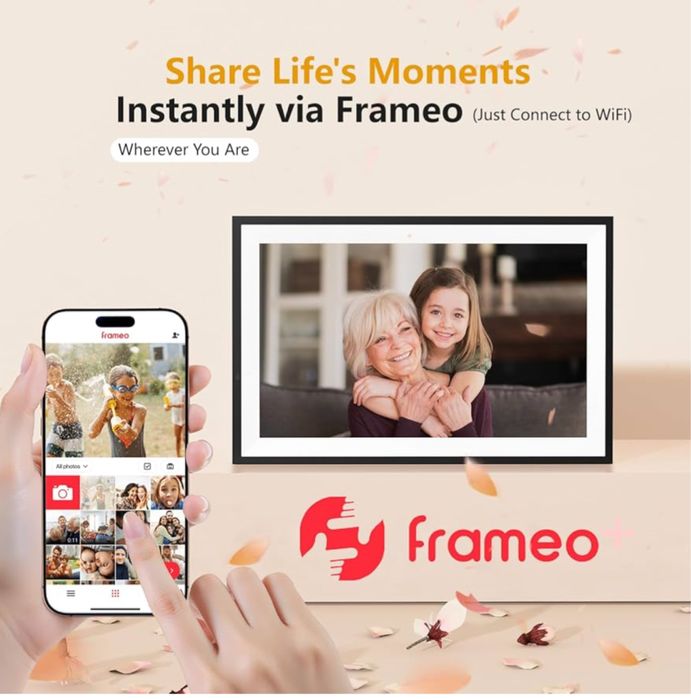 Цифровая фоторамка Frameo экран сенсор 15.6 дюйма  IPS HD  32gb Wifi