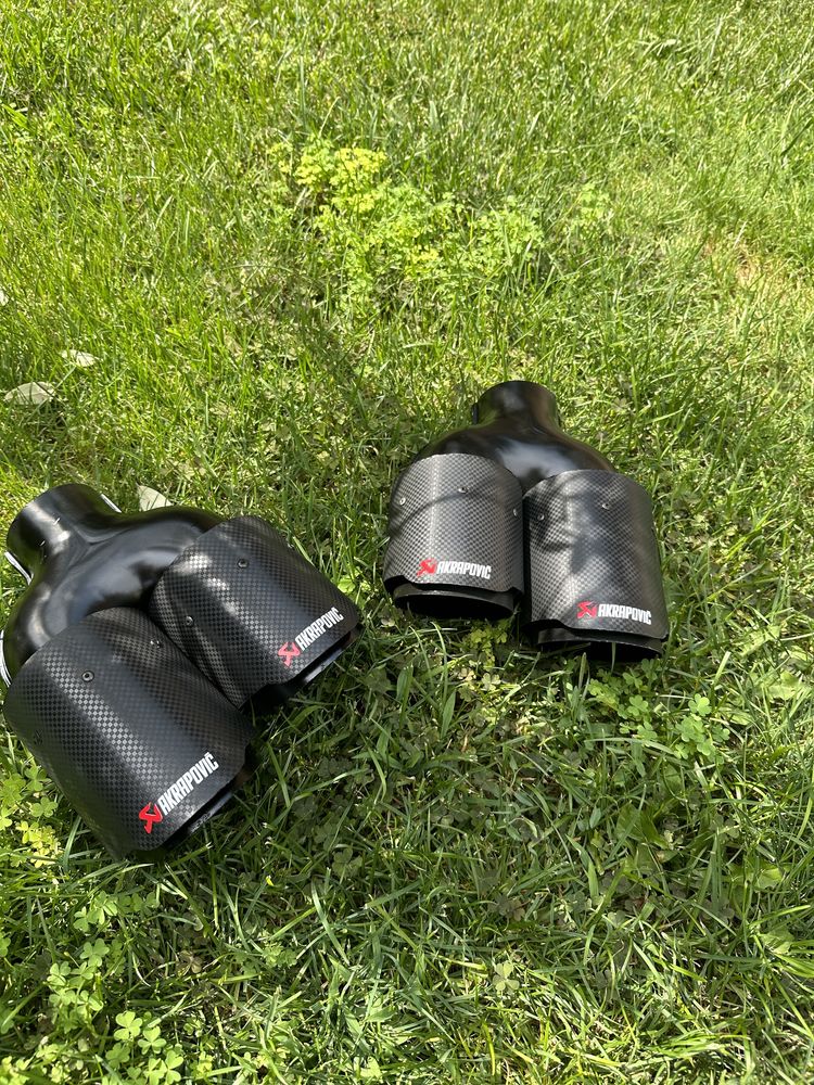 Двойни накрайници за генерация akrapovic 90мм акрапович