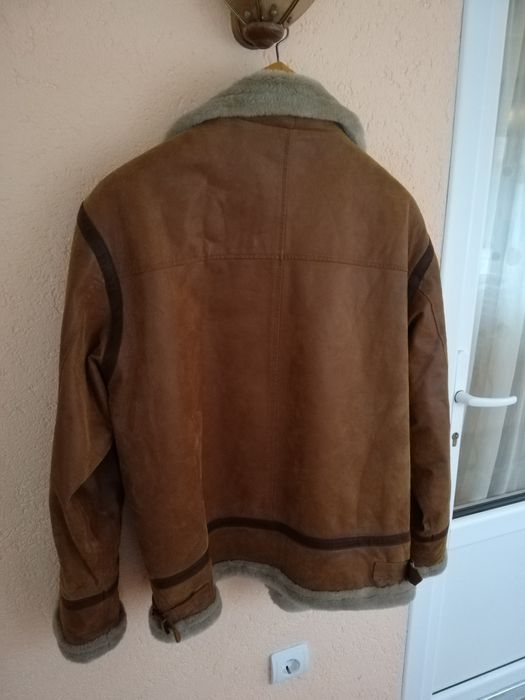 Geaca piele bărbati Morrel xl cu blana