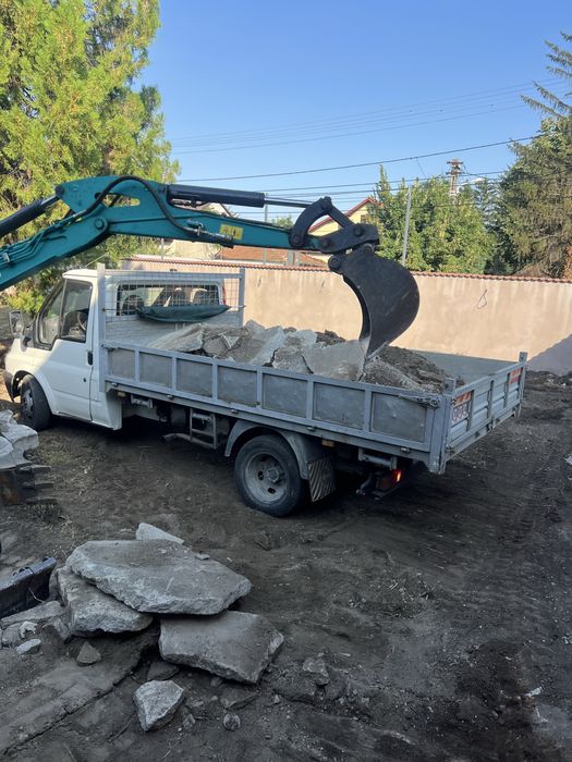 Miniexcavator de inchiriat si transport pamant