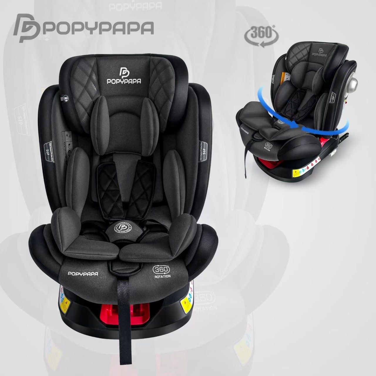 Автокресло Универсальное Isofix с рождения до 12 лет