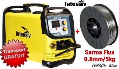 Intensiv MIG 200i - Aparat sudura MIG-MAG/TIG/MMA+Sarma Flux 0.8mm/5kg