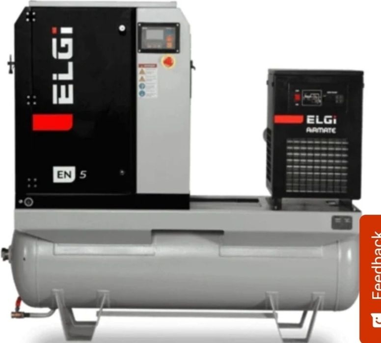 Compresor cu surub ELGI 15kw NOU