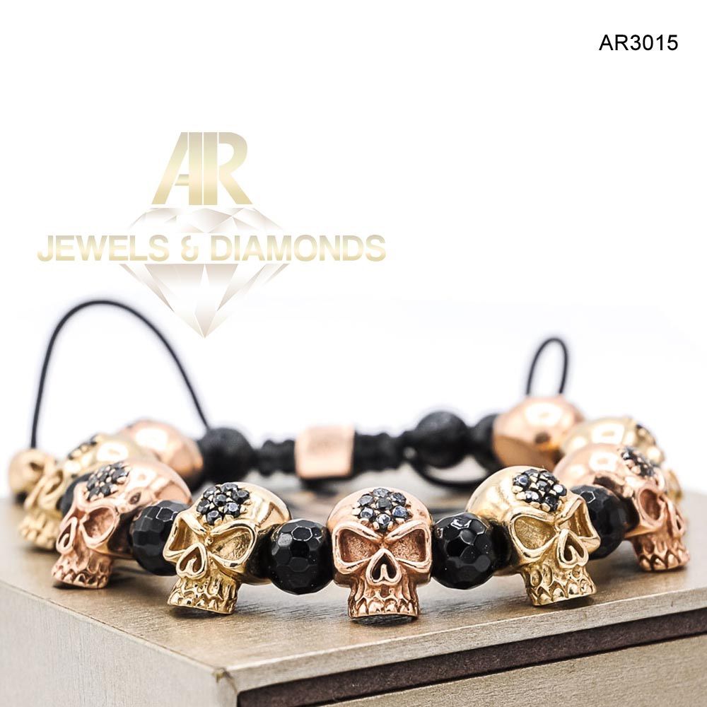 Bratara Aur 14k model nou SKULL COLLECTION ARJEWELS(AR3015)