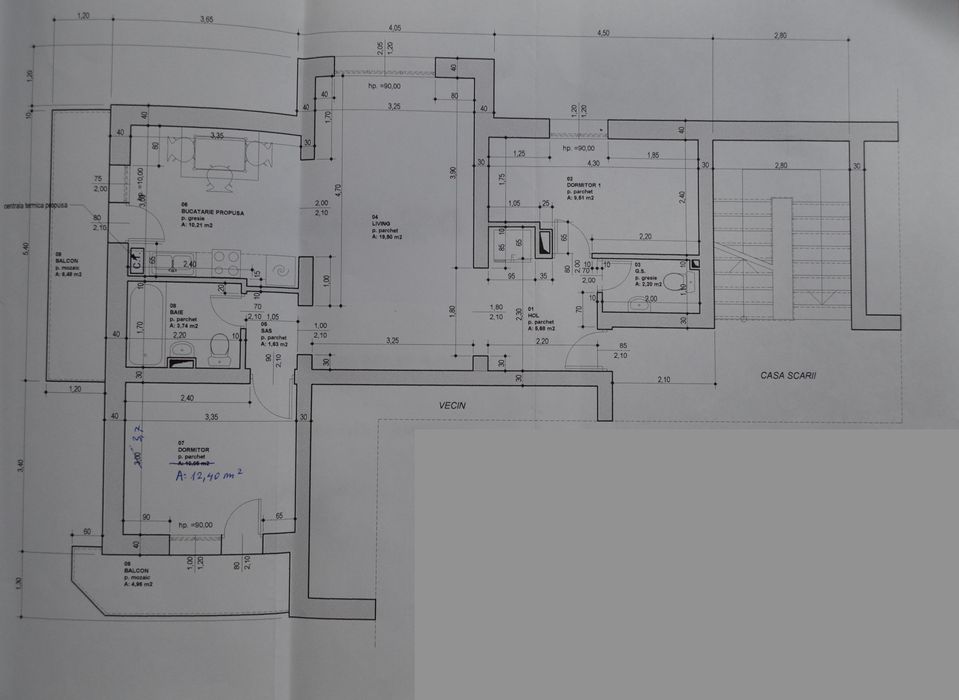 Apartament 3 camere Valea Aurie