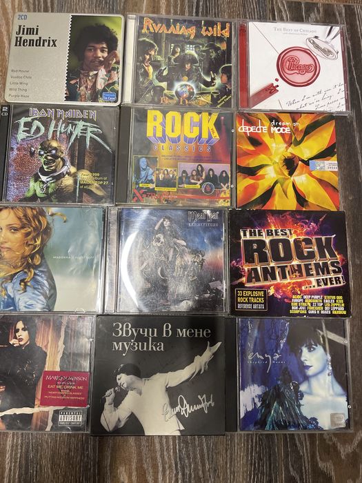 Продавам оригинални дискове Rock.Metal.Pop.BG