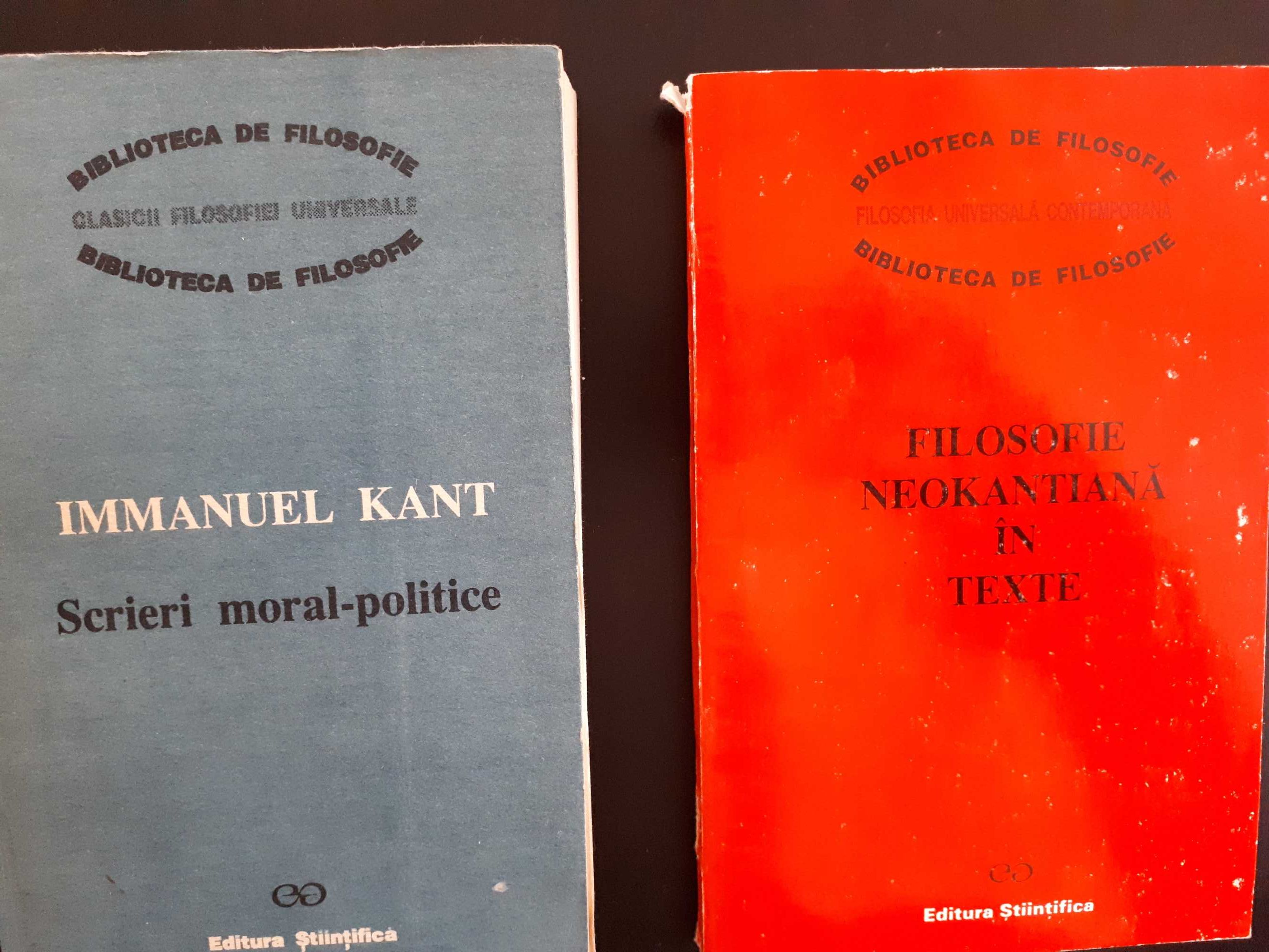 Scrieri moral-politice, Immanuel Kant,  Filosofie neokantiana in texte