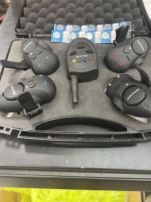 Set 4 avertizori dunare WindBlade STG-V1 cu statie + penar