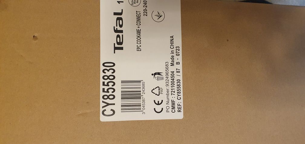 Multicooker TEFAL Cook4Me+ Connect CY855830, 6l, Sigilat + GARANȚIE