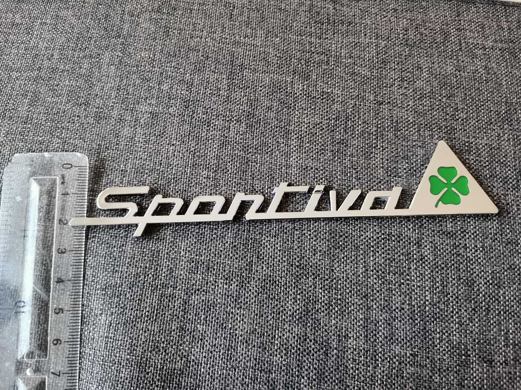 Alfa Romeo Sportiva Quatrefoil Алфа Ромео детелина лого емблеми надпис