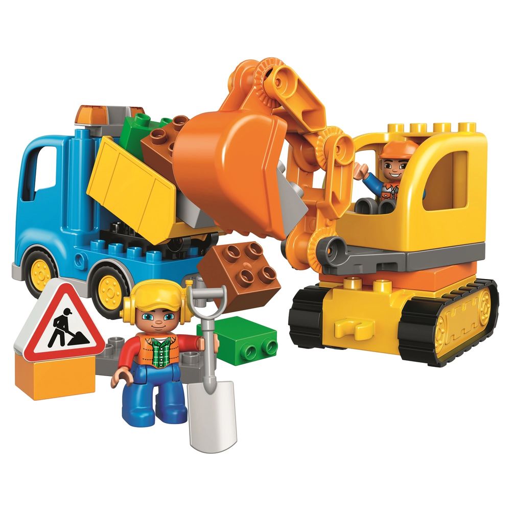 Lego DUPLO - 10812 camion și excavator pe senile nou sigilat