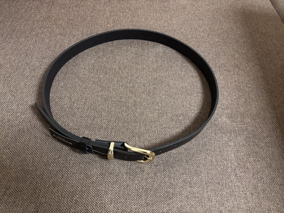 Curea neagra de piele naturala - noua - 105 cm
