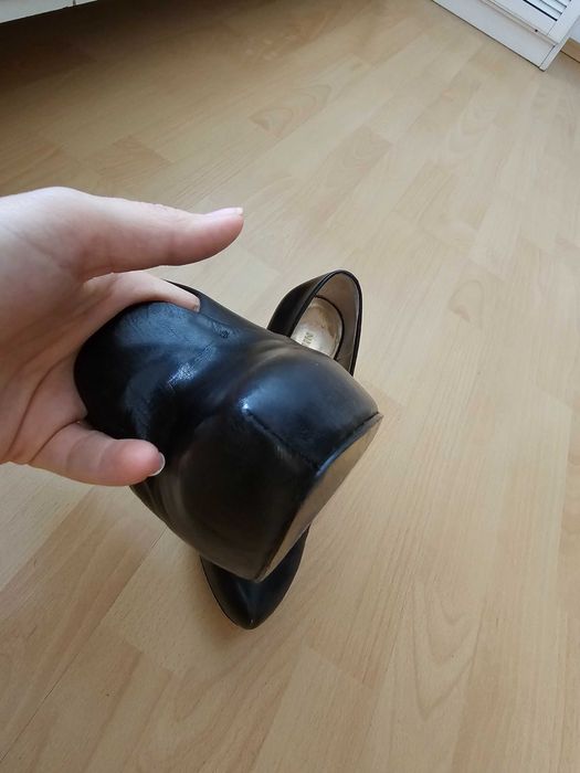 Pantofi stiletto, nine west, piele naturala, tocuri de 10 cm,