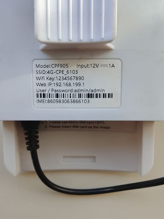 Роутер Model CPF 905