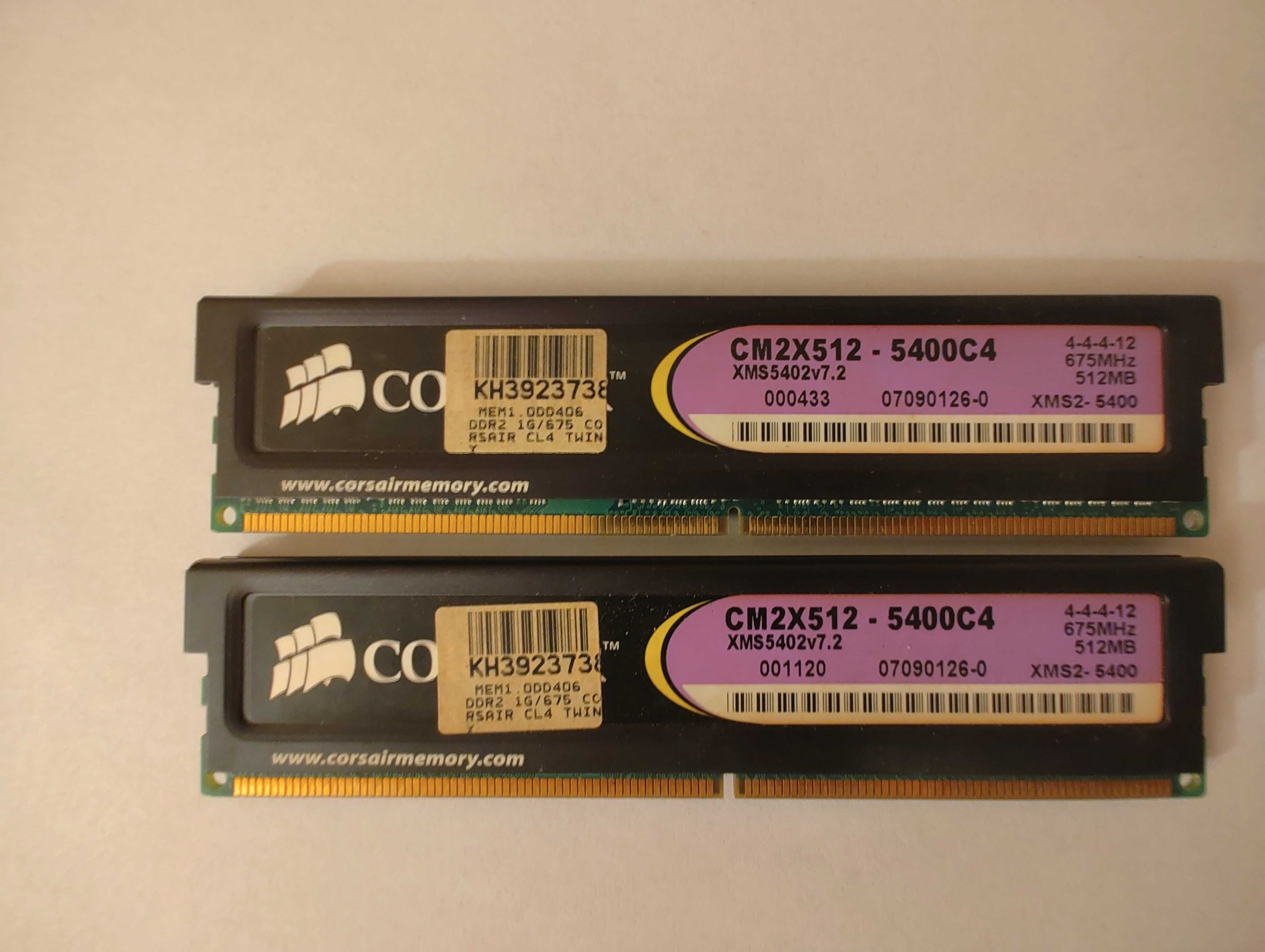 Memorie RAM PC Corsair 1GB (2x512) DDR2