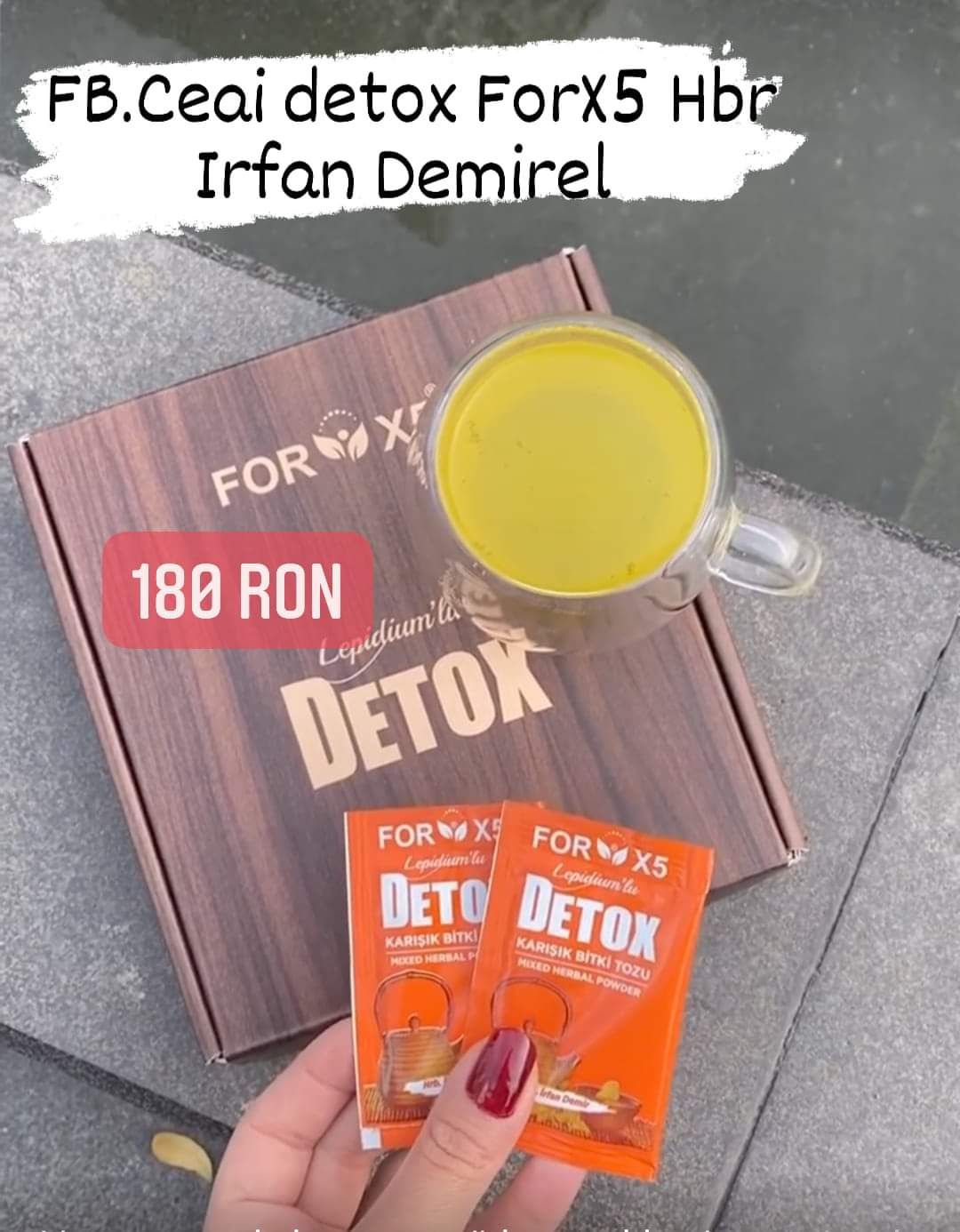 Ceai de slăbit Detox ForX5 in stoc original