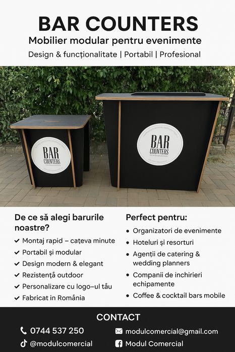 Bar | Mobil | Evenimente | Portabil | Cocktail | Nou | producator