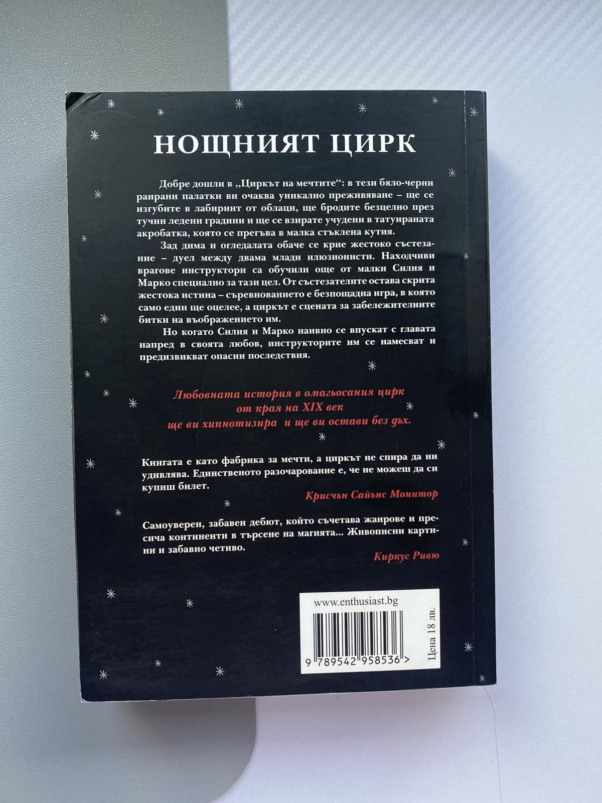Книга Нощният Цирк