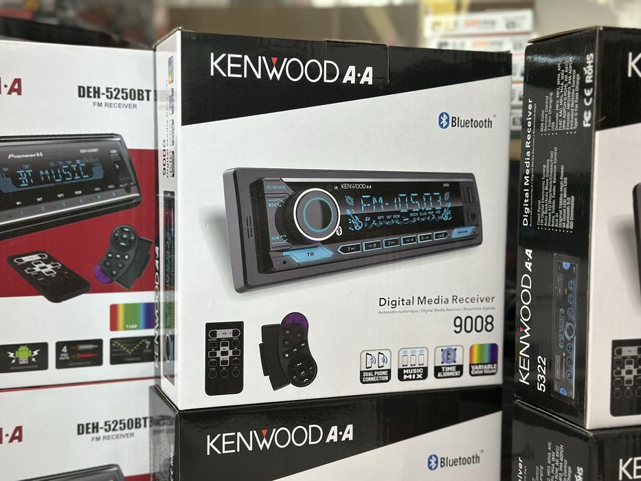 Pioneer Kenwood magnitafon bluetooth rgb usb fleshka | Eng arzon | New