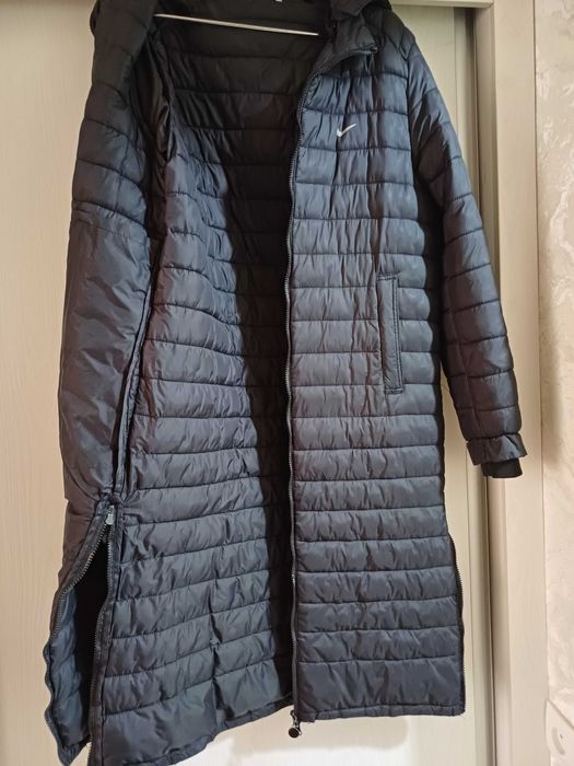 Молодежный длинный куртка пальто размер 46.