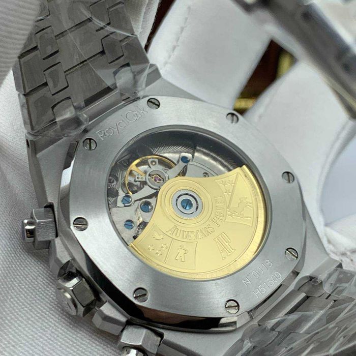 audemars piguet royal oak сребристо/черно-синьо