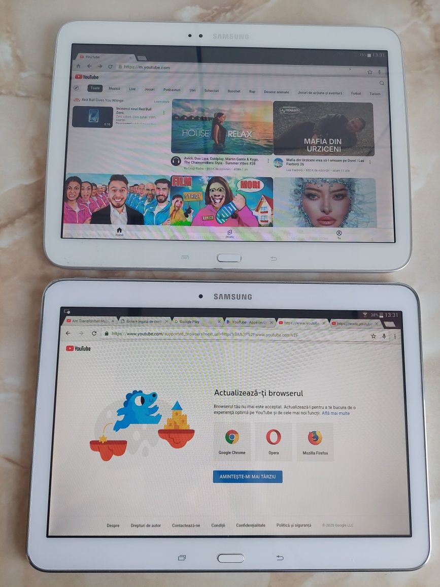 [Tab3/Tab4] Vând 2 tablete Samsung Galaxy Tab 3 și Tab 4 pe alb //poze