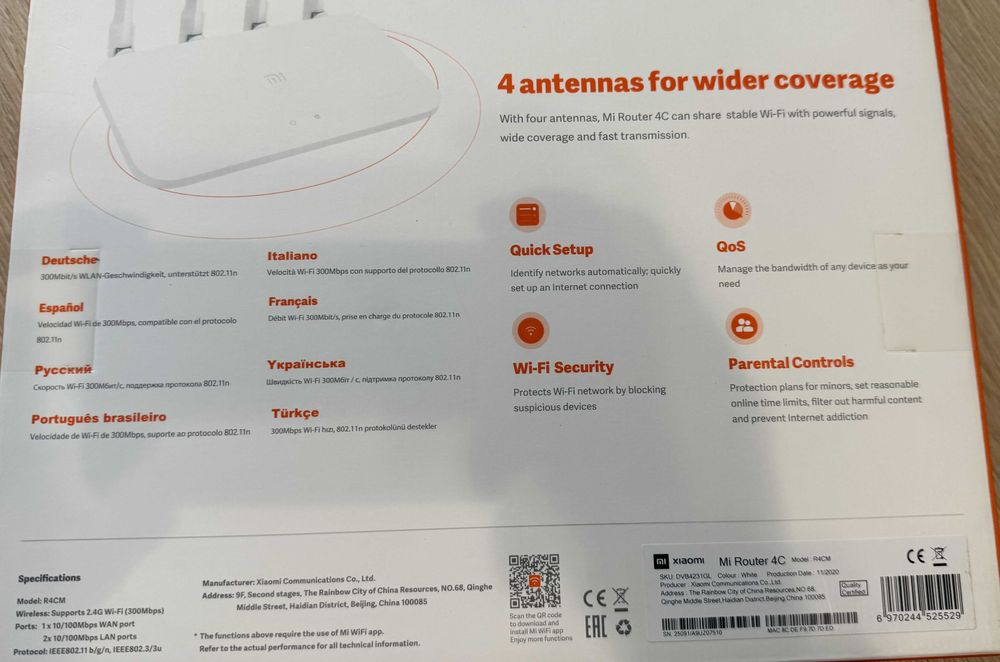 Vand Router Mi 4C Xiaomi nou