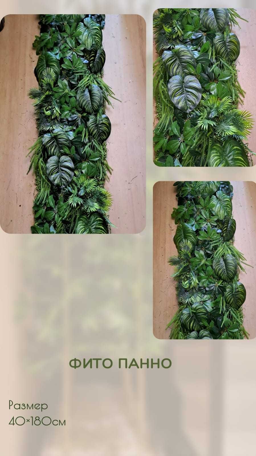Сегмент из искусственной зелени для фито стены
