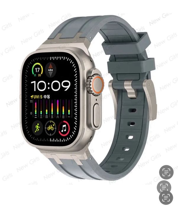 Curea Husa Incarcator Titanium Soft Iphone Apple Watch Ultra