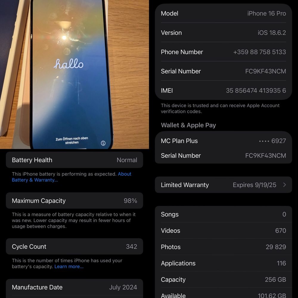 Apple iPhone 16 Pro 256 GB Desert Titanium