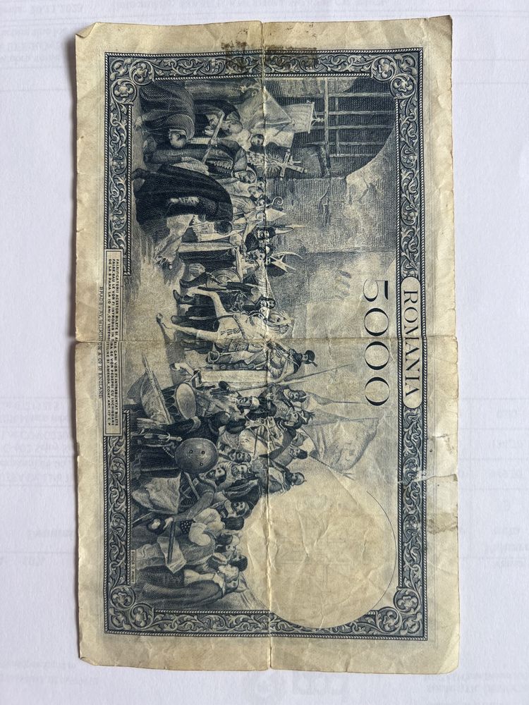 Vand bancnota 5000 lei 1931 Supratipar