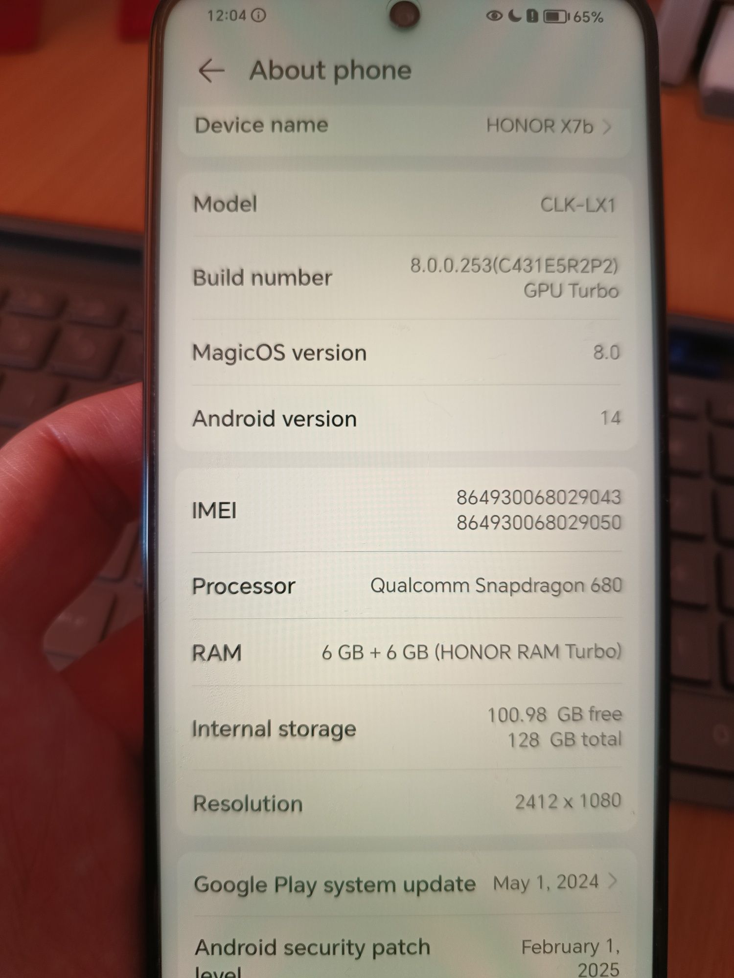 Honor X7b - impecabil