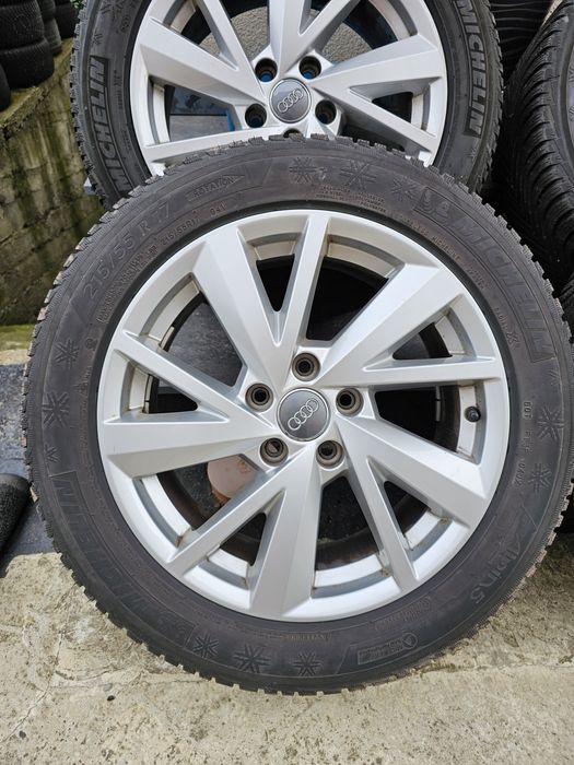 Jante originale Audi + Cauciucuri iarna 215 55 17