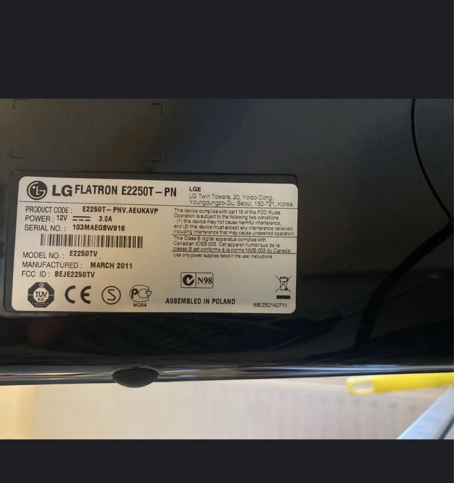 24 aug., 16:53 Monitor LG Flatron E2250T-PN negru