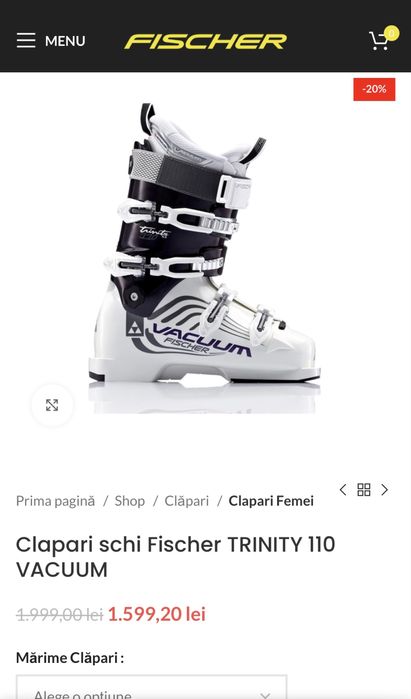 Clapari schi Fischer TRINITY 110 VACUUM
