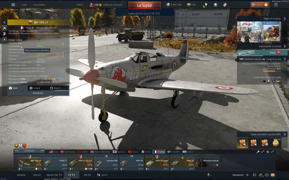 Joc War Thunder top