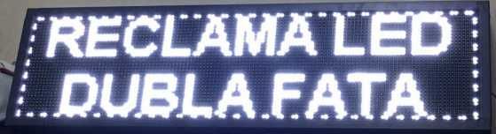 Caseta/Panou LED -Text programabil nelimitat Reclama led 100x55cm ALB