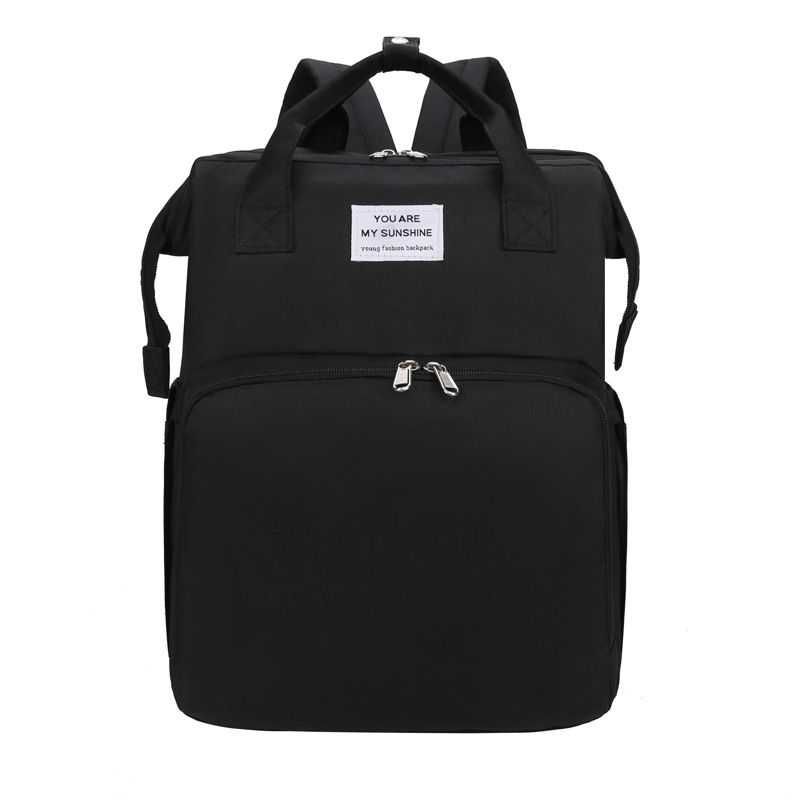 Rucsac multifunctional cu patut extensibil, model unisex, negru TZ145