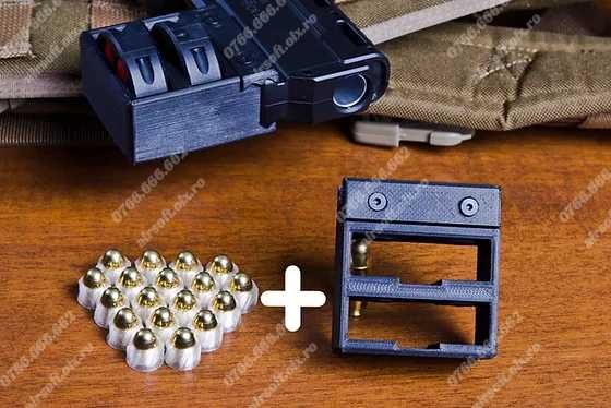 Pistol Cu Aer Comprimat CAUCIUC!! (20 JOULI) Co2 Airsoft Arma Gaz