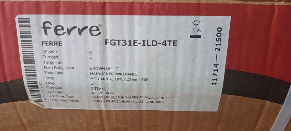 Газовая плита Ferre