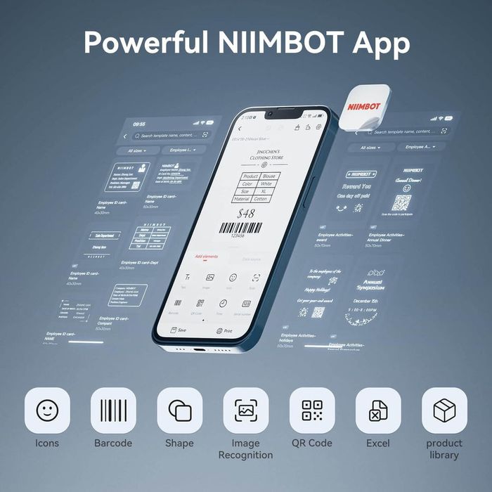 Niimbot K3 original printer. Niimbotning eng professional printerlarid