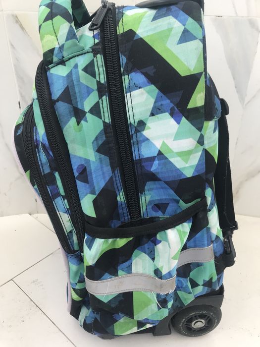 Troler/ghiozdan coolpack verde cu negru